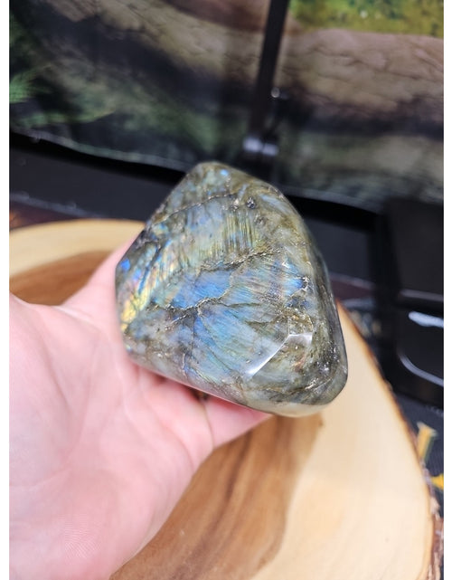 Load image into Gallery viewer, 1.48LB 1Pcs Natural Rainbow Labradorite Crystal Spectrolite Stone
