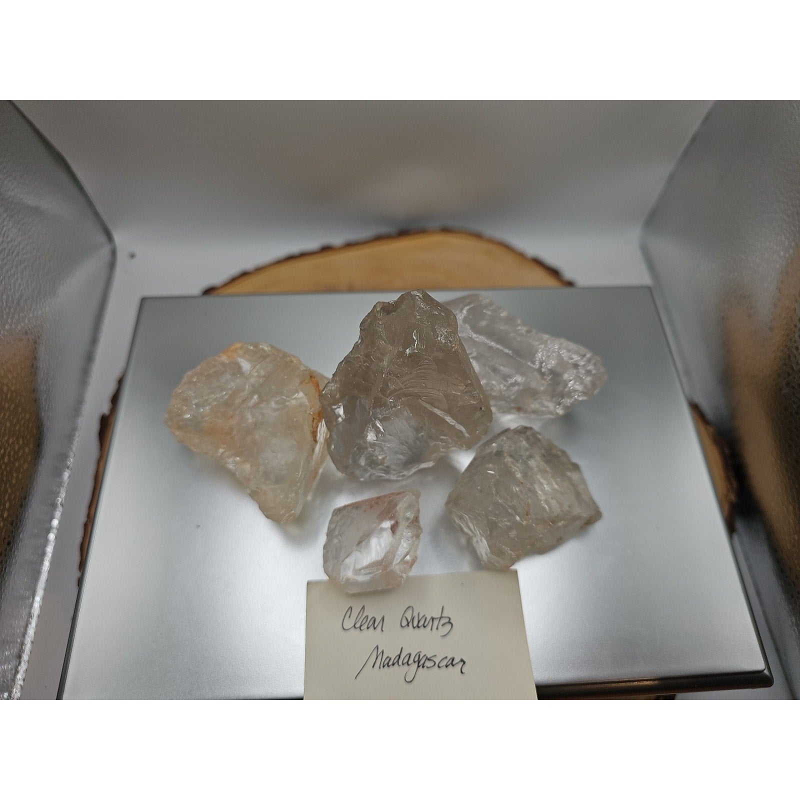 Quartz Crystal Clusters 1.48lbs 5pcs From Madagascar