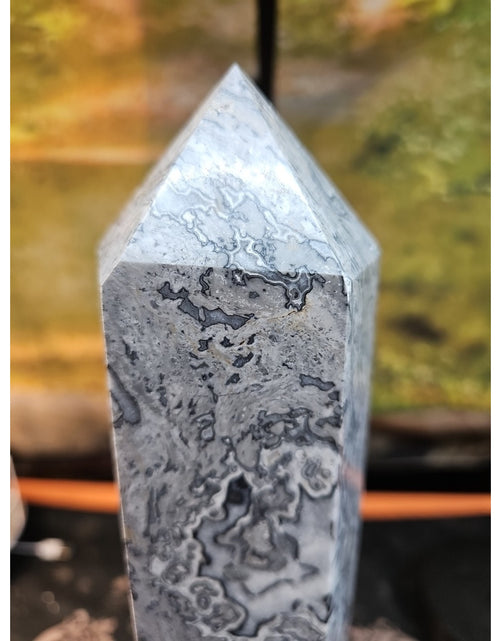 Load image into Gallery viewer, 7.05lb 12in Tall Crazy Lace Jasper Crystal Point Tower Healing
