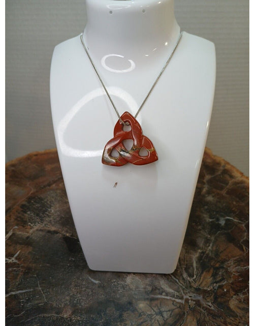 Load image into Gallery viewer, Ocean Jasper Agate Necklace W/925 Silver Chain
