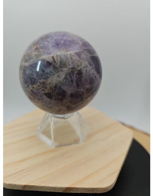 Load image into Gallery viewer, Chevron Amethyst Sphere 250g 56mm
