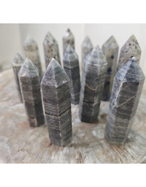 Load image into Gallery viewer, 2.41LB 12Pcs A Set Of Natural Quartz Crystal Jasper Point Tower Polished Healing
