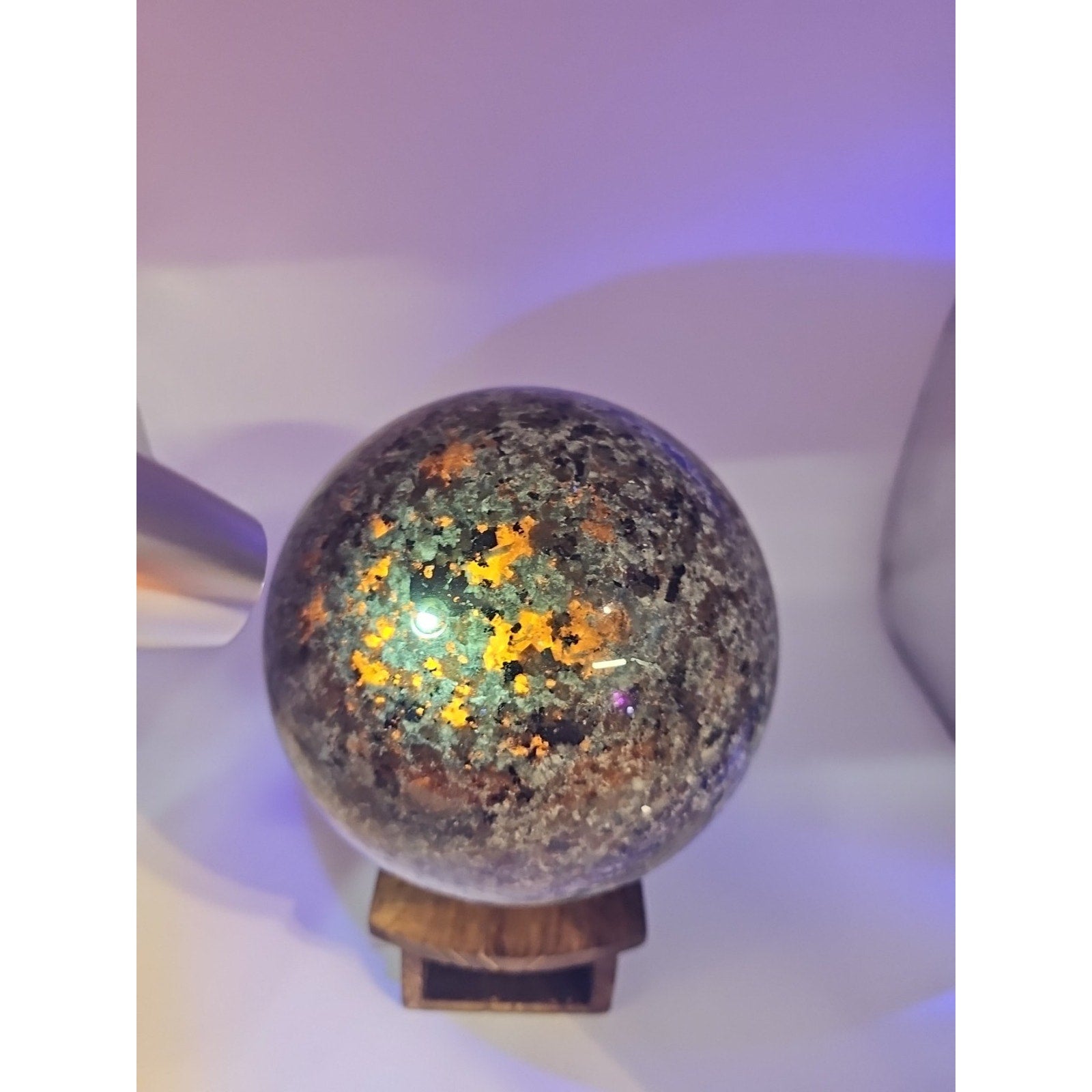 6.71LB Natural Volcano Quartz Sphere Crystal Ball Healing