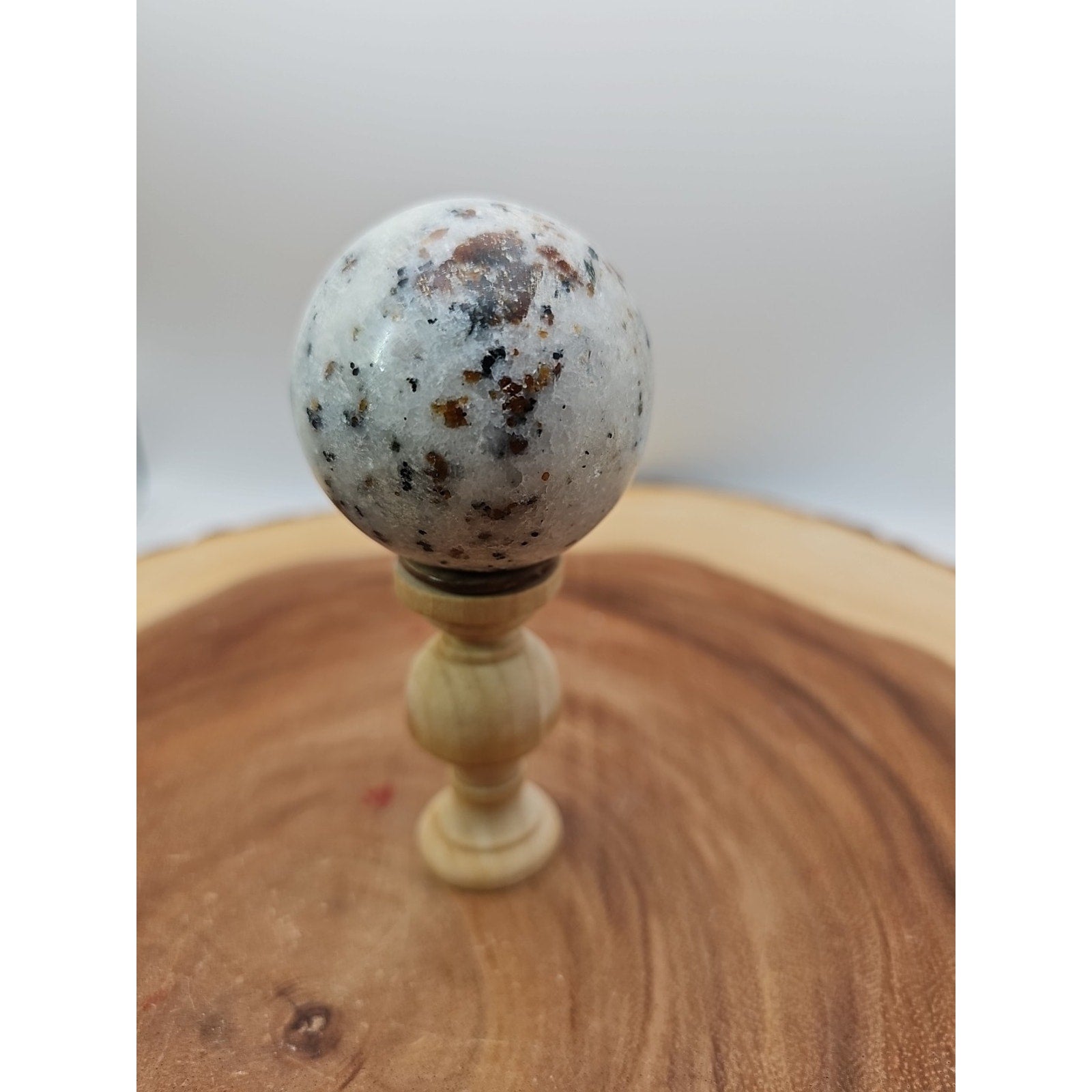 Ocean Jasper Sphere W/Stand 204g