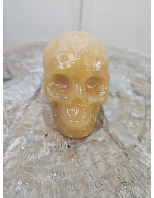 Load image into Gallery viewer, 1.48 1Pcs Natural Jasper Calcite Skull Crystal Carving Stones Healing
