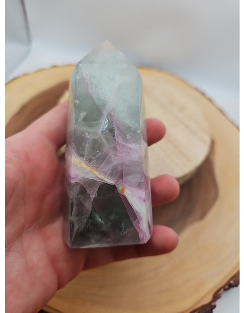 Load image into Gallery viewer, Fluorite Crystal Tower .92lbs
