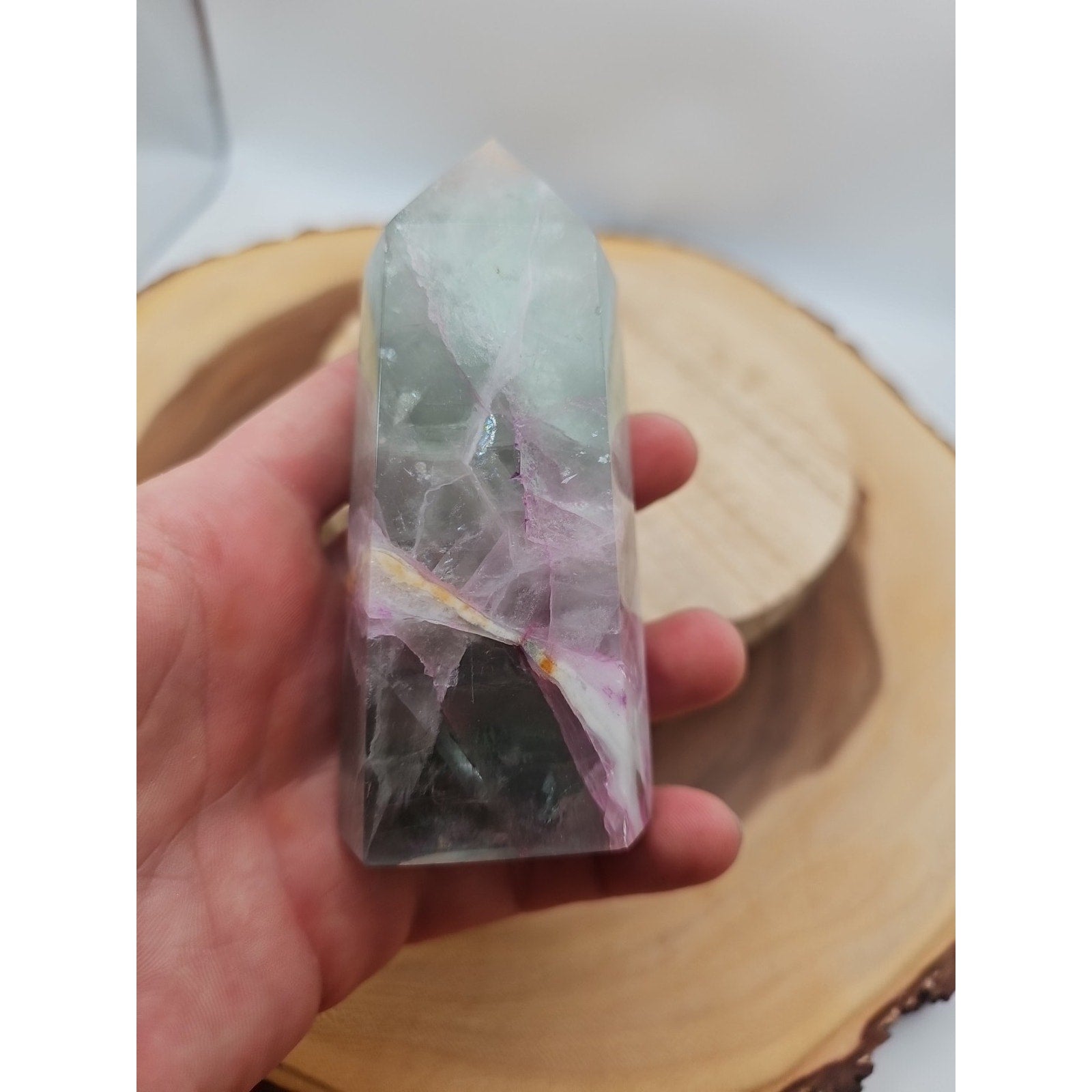 Fluorite Crystal Tower .92lbs