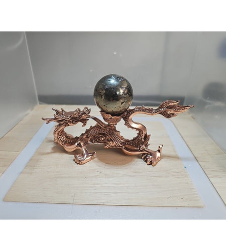 187g Natural Chalcopyrite Carved sphere quartz crystal Ball Reiki Healing 40mm+