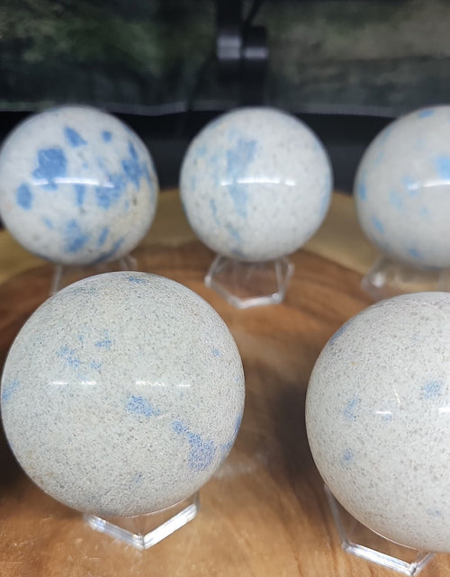 Load image into Gallery viewer, Lazurite Crystal Quartz sphere

