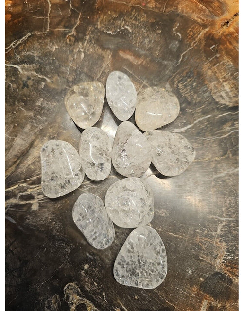 Load image into Gallery viewer, 5 Pack Crackel Quartz Tumbled Stones:
