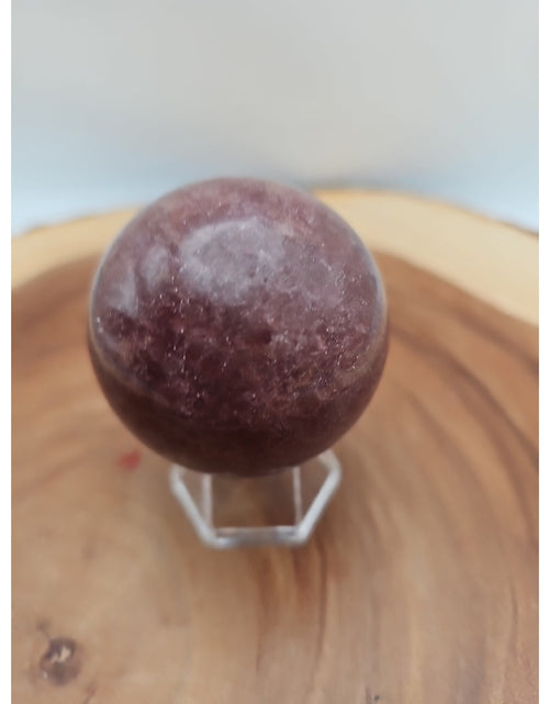Load image into Gallery viewer, Strawberry Quartz Crystal Sphere 260g 55mm
