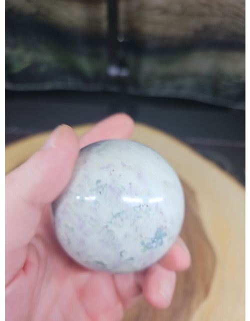 Load image into Gallery viewer, Natural Quartz Crystal Jasper Sphere Ball Polished 63mm &amp;stand
