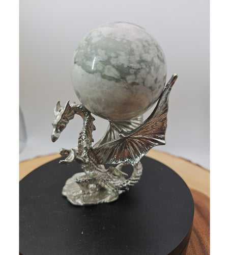.80lbsOcean Jasper Sphere W/Stand