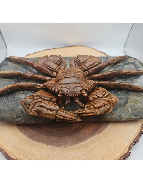 Load image into Gallery viewer, 7.4LB Natural Mao Gong shi crab skull hand carved crystal specimen healing
