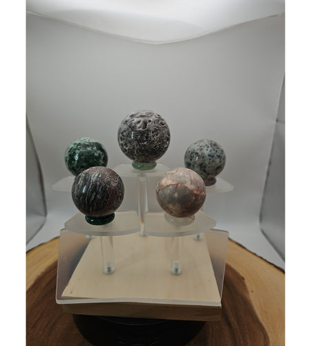 Ocean Jasper Sphere W/stand