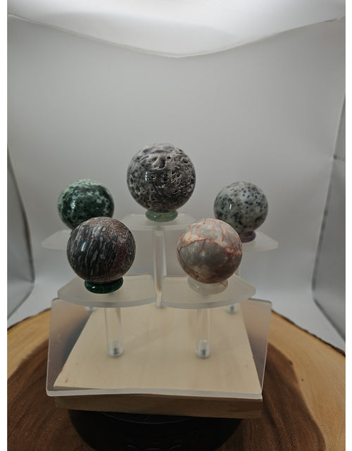 Load image into Gallery viewer, Ocean Jasper Sphere W/stand
