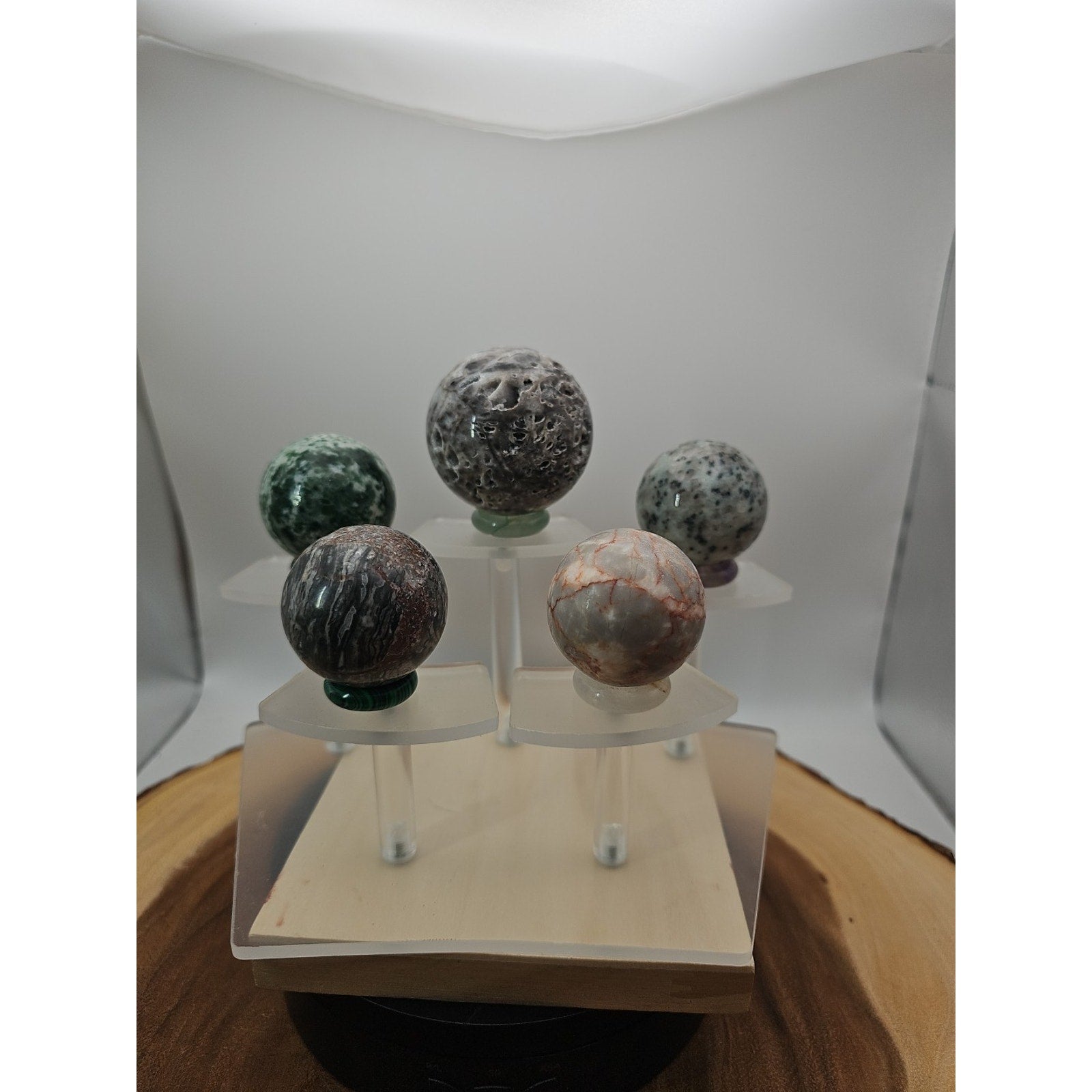 Ocean Jasper Sphere W/stand