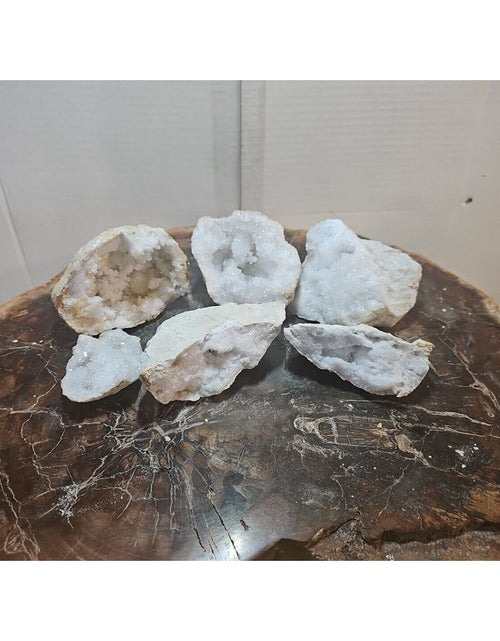 Load image into Gallery viewer, 6pcs 2.72lbs Lot Geode Crystal Moroccan Quartz
