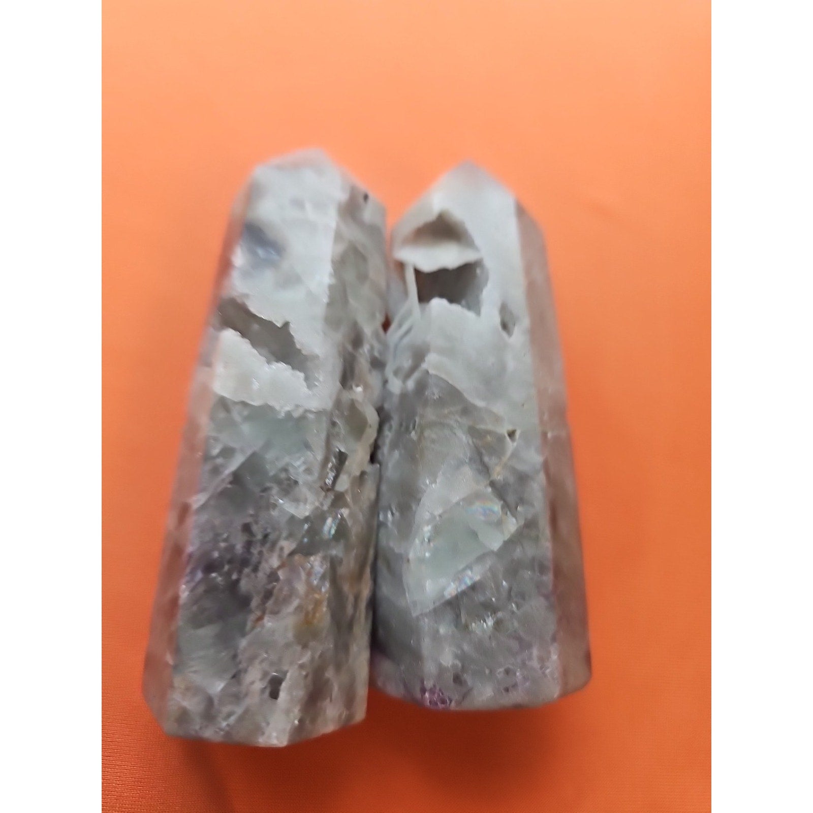 Fluorite Crystal Towers 1 Pair .56lb