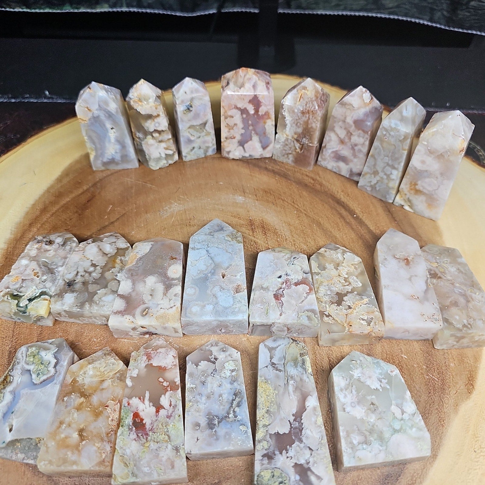 Phantom Agate cornelian towers
