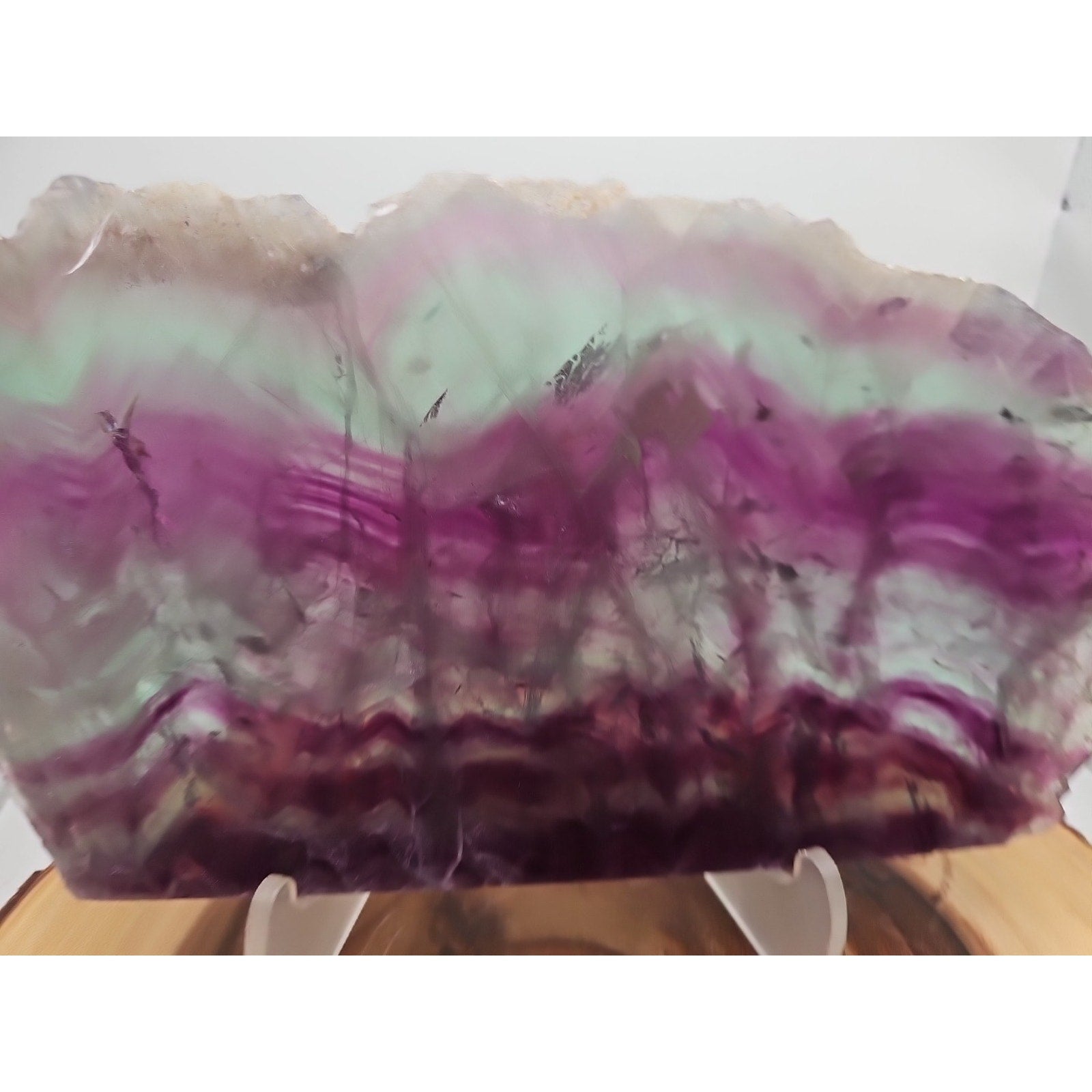 5.7LB Natural color fluorite section quartz crystalsheetlarge mineralgemstone-
