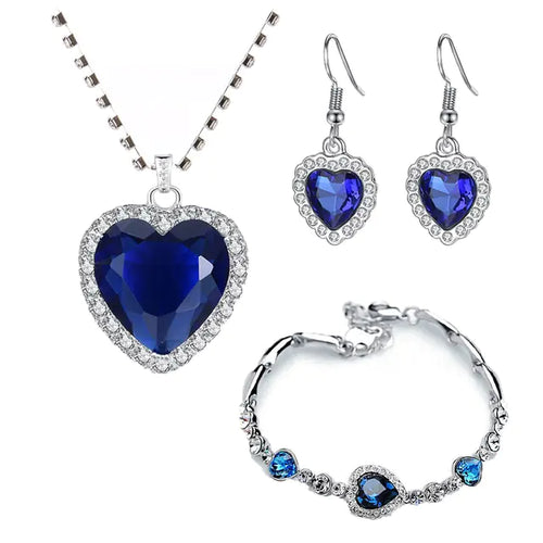 Load image into Gallery viewer, Titanic Heart of Ocean Inspired Jewelry for Women
