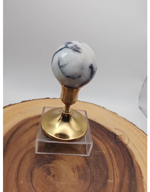 Load image into Gallery viewer, Tree Agate .53lb 53mm W/stand
