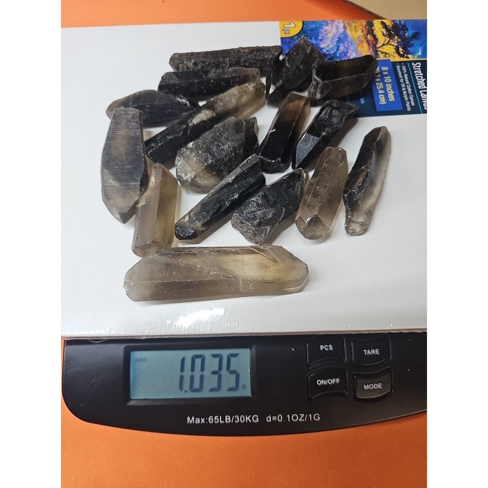 1lb Natural Raw smokey Clear Quartz Crystal Points Original Brazil