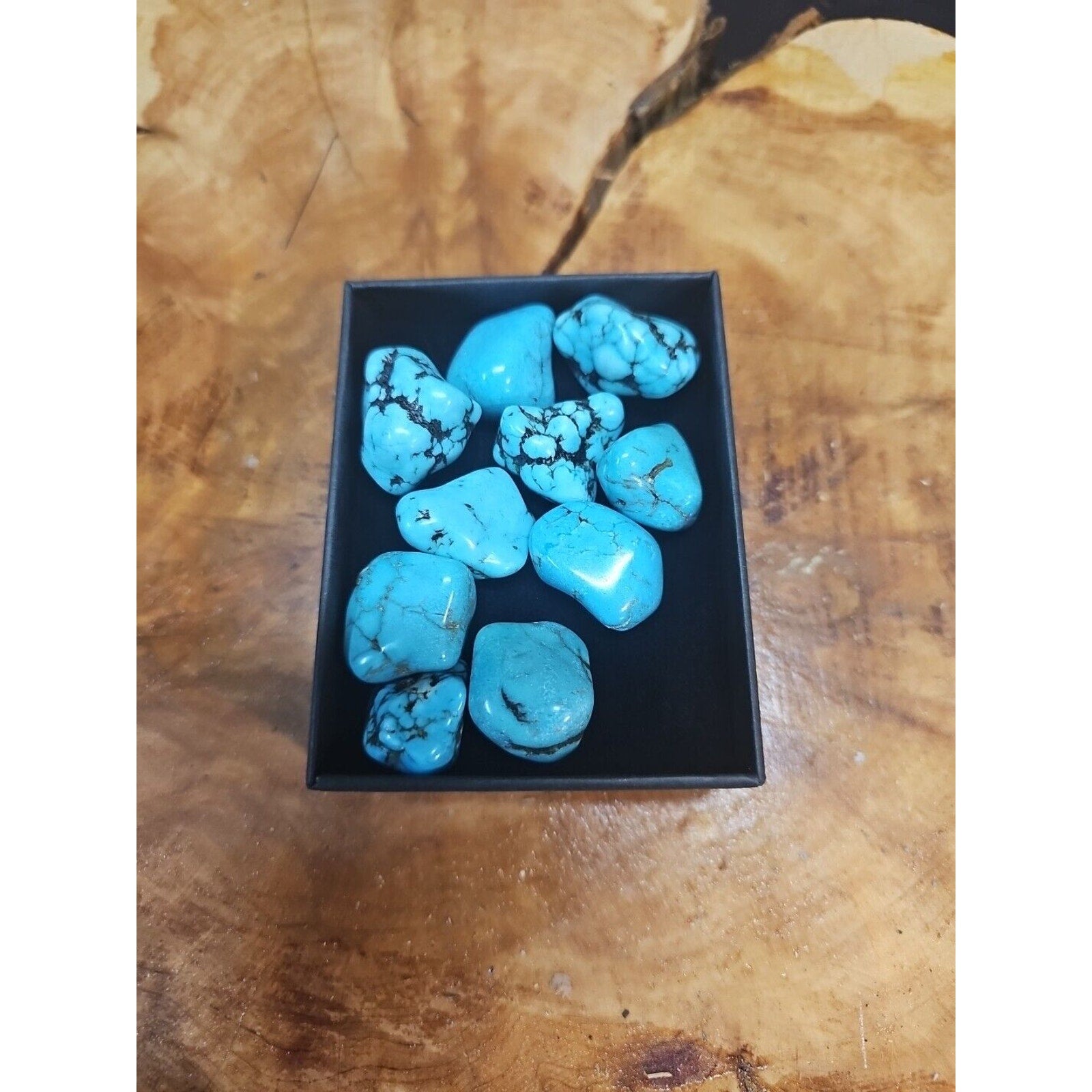 Turquoise Raw Polished Stone 76g-85g 10 Pcs