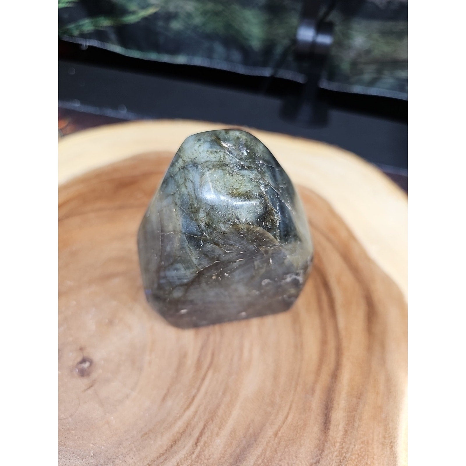1.48LB 1Pcs Natural Rainbow Labradorite Crystal Spectrolite Stone
