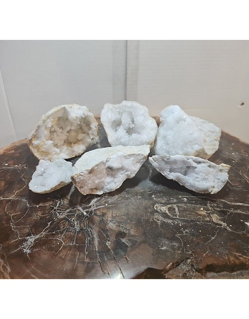 Load image into Gallery viewer, 6pcs 2.72lbs Lot Geode Crystal Moroccan Quartz
