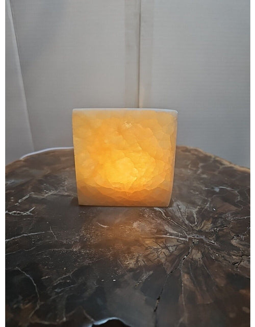 Load image into Gallery viewer, Peach Selenite Charging Base For Crystals No Led Only Base
