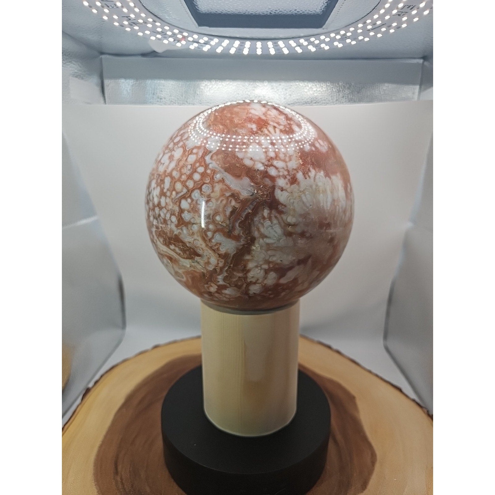 10.42LB Natural Chocolate Agate Sphere Ball Reiki Gem
