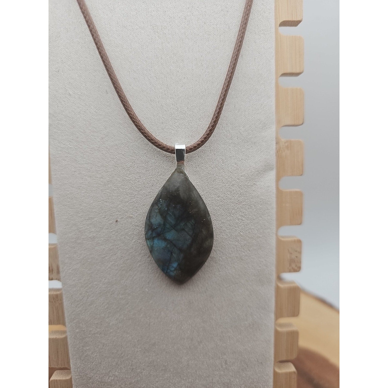 Labradorite Crystal Pendant 1 Each