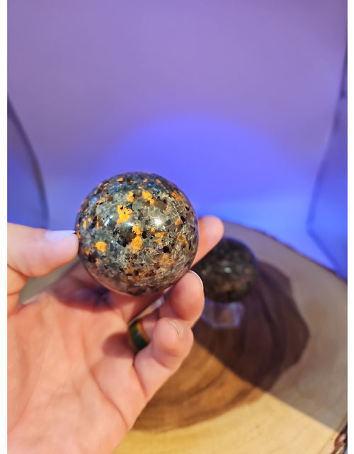Load image into Gallery viewer, Yooperlite Stone Sphere 55mm 1 Each
