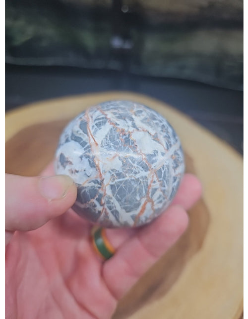 Load image into Gallery viewer, Natural Quartz Crystal Jasper Sphere Ball Polished 50-60mm &amp;stand
