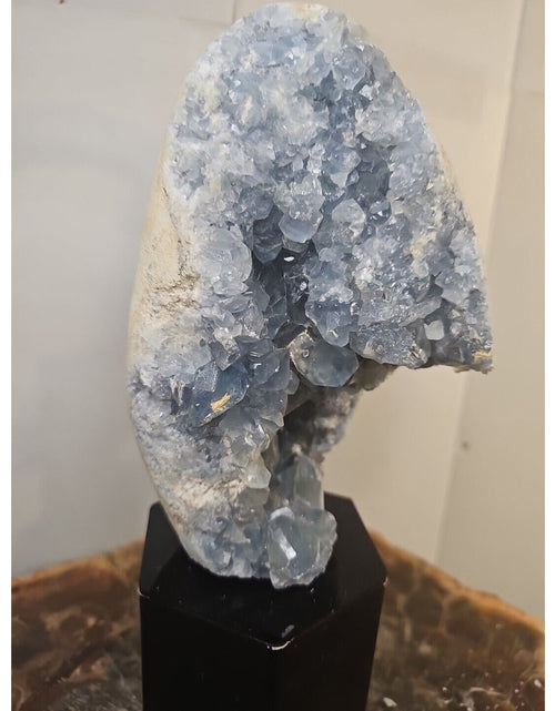 Load image into Gallery viewer, 4.90lbs Natural Baby Blue Celestite Quartz Crystal Geode Cluster Points Brazil
