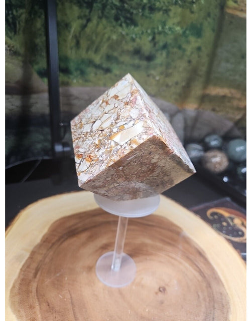 Load image into Gallery viewer, 2.83LB 1Pcs Natural Ocean Jasper Onyx Quartz Crystal Geode Square Heptahedron
