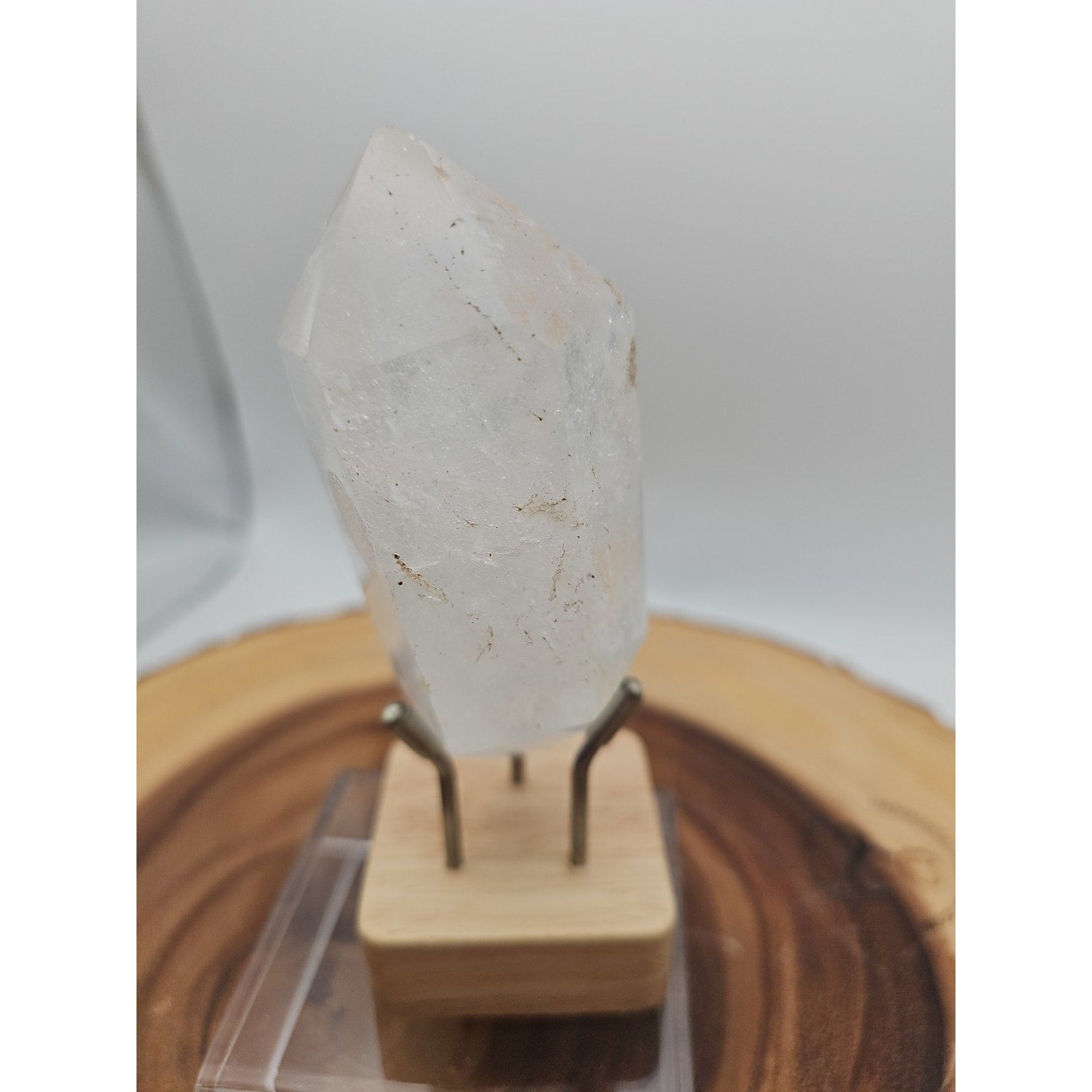 Quartz Crystal Point .49lb With Stand
