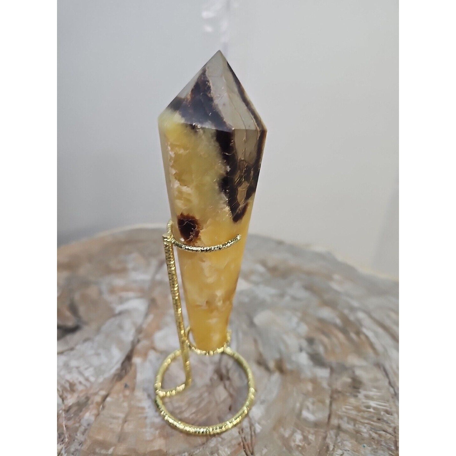 251g Big Dragon Septarian Geode Quartz Crystal Geode Scepter Point Tower Healing