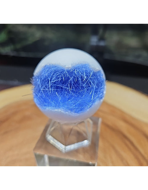 Load image into Gallery viewer, Magnesium phosphate Sphere W/Stand 154g 50mm

