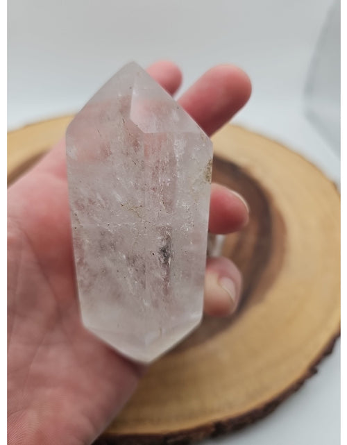 Load image into Gallery viewer, Quartz Crystal Point .49lb With Stand

