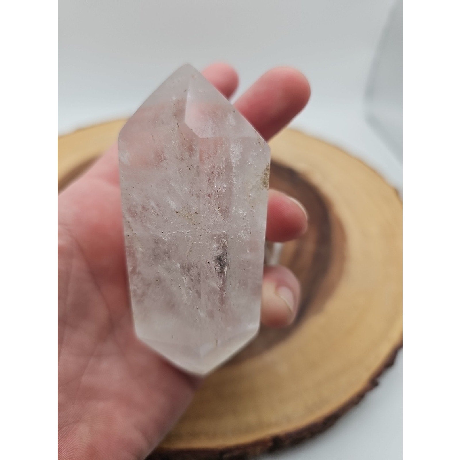 Quartz Crystal Point .49lb With Stand