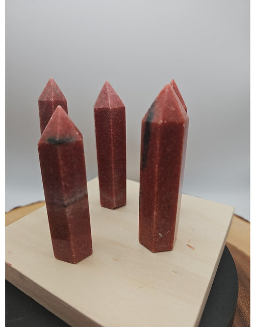 Load image into Gallery viewer, 5pcs Avg .65 Natural Rhodonite Quartz Crystal Brazil

