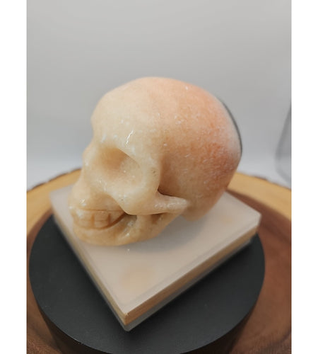 1.56 Natural sunstone Skull Crystal Carving Mixed Stones Healing