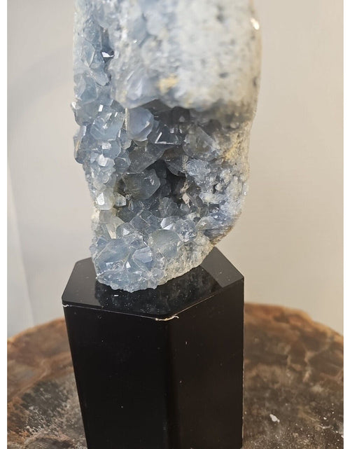 Load image into Gallery viewer, 4.90lbs Natural Baby Blue Celestite Quartz Crystal Geode Cluster Points Brazil
