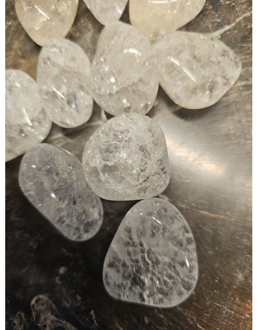 Load image into Gallery viewer, 5 Pack Crackel Quartz Tumbled Stones:
