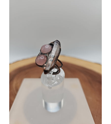 Adjustable Quartz Crystal Ring