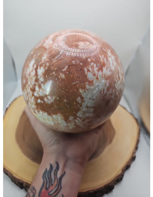 Load image into Gallery viewer, 10.42LB Natural Chocolate Agate Sphere Ball Reiki Gem
