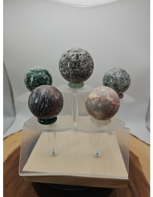 Load image into Gallery viewer, Ocean Jasper Sphere W/stand
